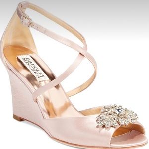 Badgley Mischka Evening Wedge Sandals 10M